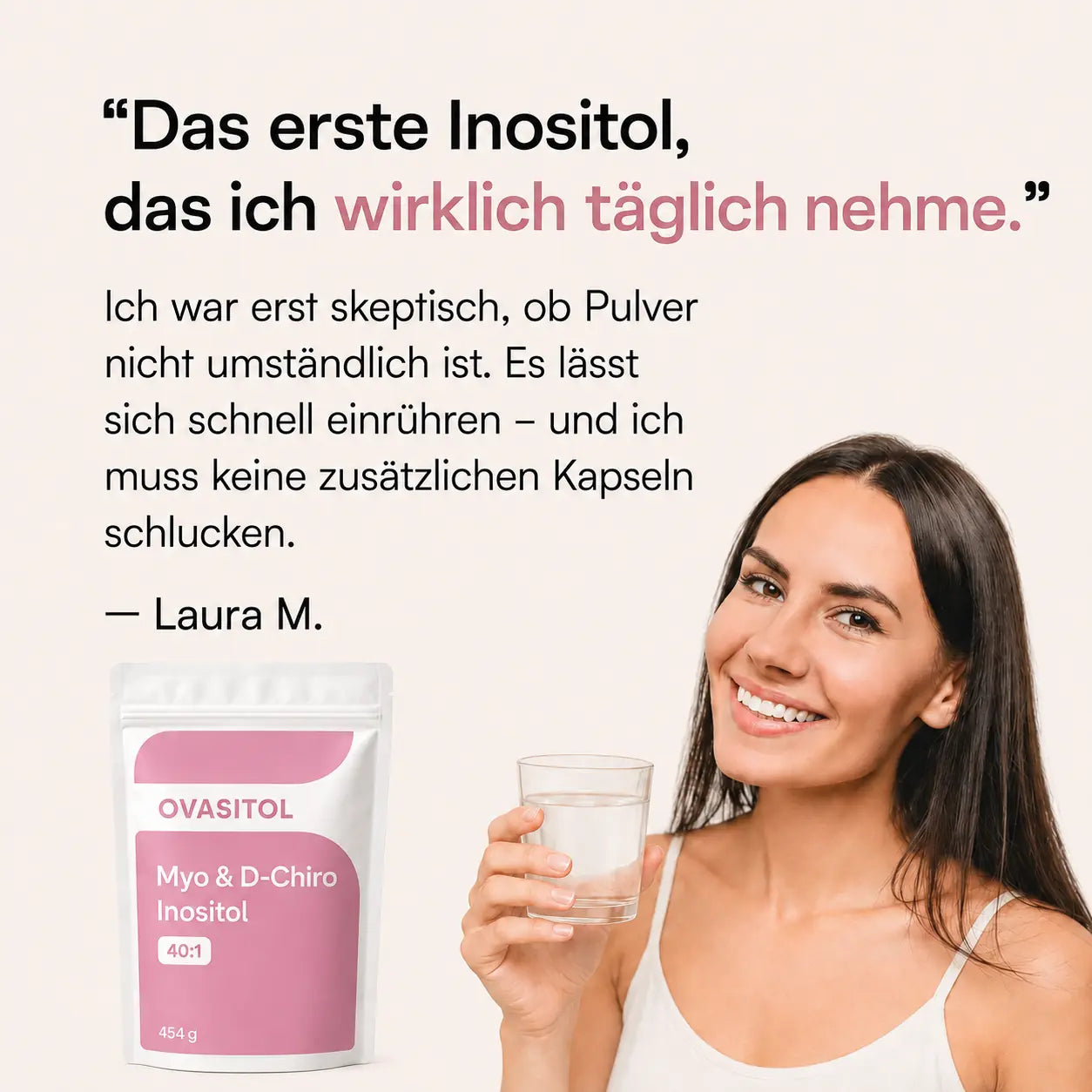 Myo-Inositol & D-Chiro-Inositol 40:1 Pulver – 220 Portionen