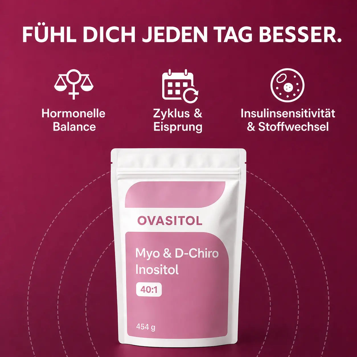 Myo-Inositol & D-Chiro-Inositol 40:1 Pulver – 220 Portionen