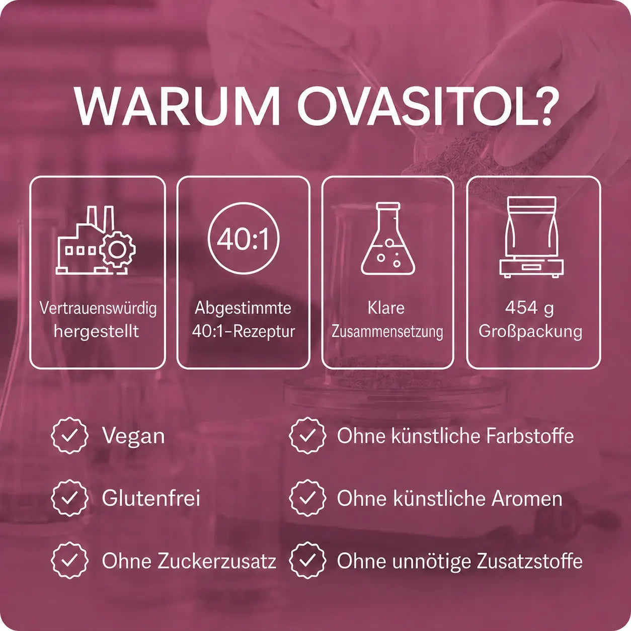 Myo-Inositol & D-Chiro-Inositol 40:1 Pulver – 220 Portionen