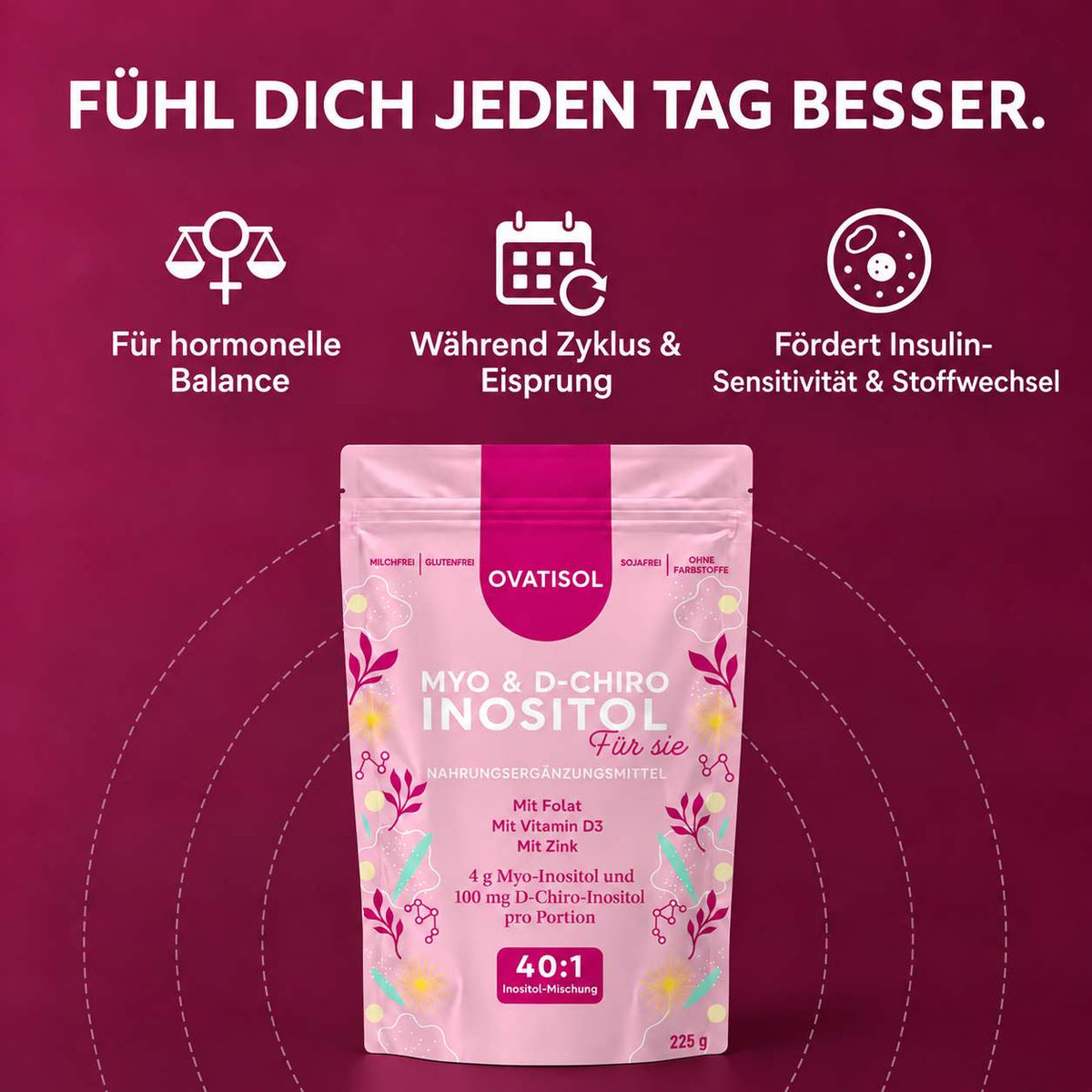 lang:de|Fühl dich jeden Tag besser: hormonelle Balance, Zyklus und Eisprung, Insulin und Stoffwechsel