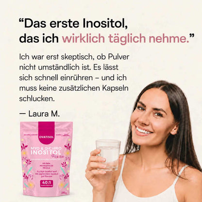 lang:de|Kundenstimme Laura M.: Das erste Inositol, das ich wirklich täglich nehme