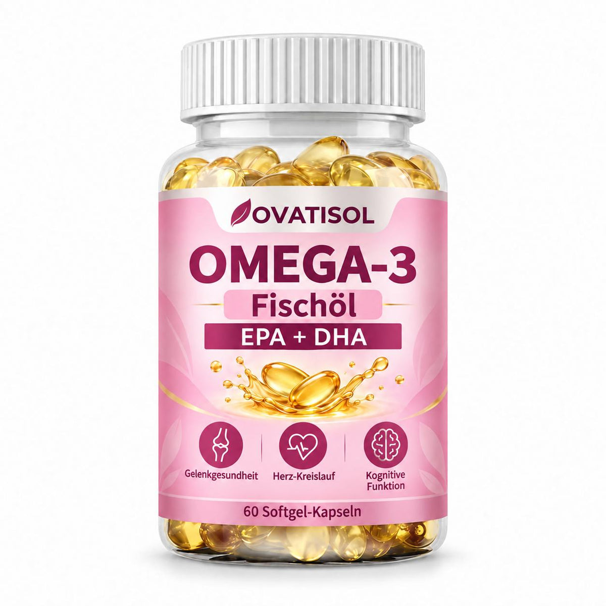 Ovatisol Omega-3 Fischöl EPA + DHA, 60 Softgel-Kapseln